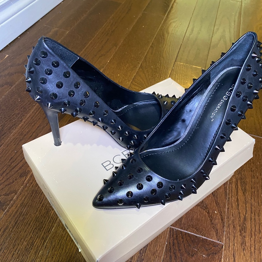 BCBG Black Studded Heels
